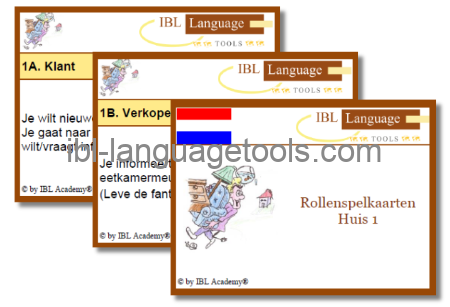 Rollenspelkaarten - Huis 1 - Nederlands