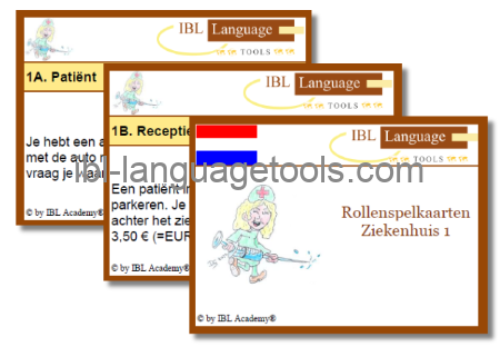 Rollenspelkaarten - Ziekenhuis 1 - Nederlands