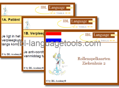 Rollenspelkaarten - Ziekenhuis 2 - Nederlands