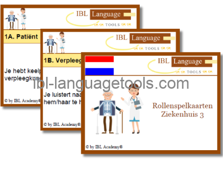 Rollenspelkaarten - Ziekenhuis 3 - Nederlands