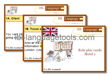 Rollenspelkaarten - Hotel 1 - Engels