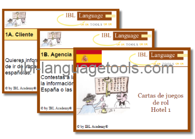 Rollenspelkaarten - Hotel 1 - Spaans