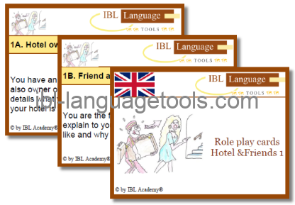 Rollenspelkaarten - Hotel & vrienden 1 - Engels
