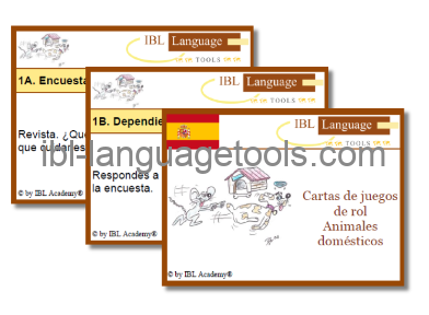 Rollenspelkaarten - Huisdieren - Spaans
