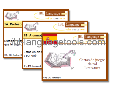 Rollenspelkaarten - Literatuur - Spaans