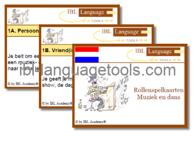 Rollenspelkaarten - Muziek en dans - Nederlands