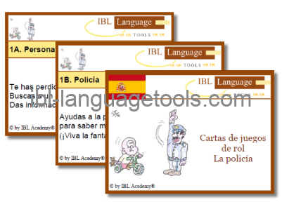 Rollenspelkaarten - Politie - Spaans