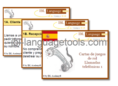 Rollenspelkaarten - Telefoon 1 - Spaans