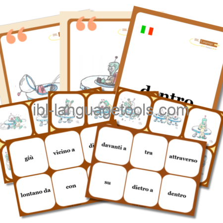 VocaKit® - Voorzetsels en bijwoorden - Italiaans