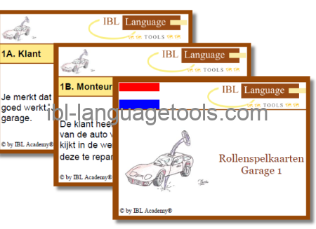 Rollenspelkaarten - Garage 1 - Nederlands
