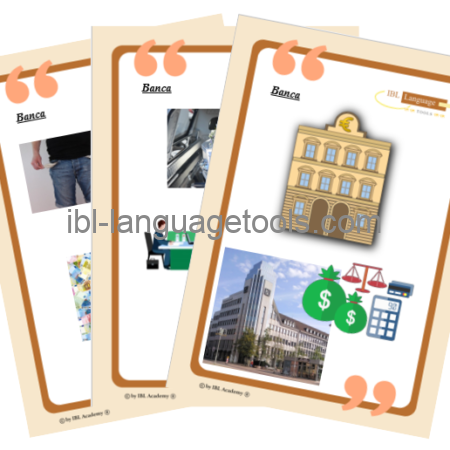 Conversatiekaarten - Bank - Italiaans