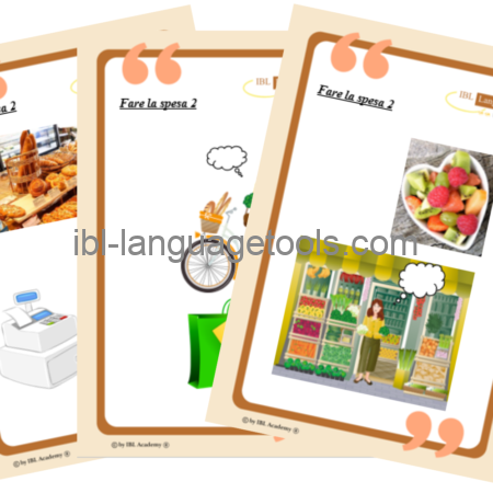 Conversatiekaarten - Boodschappen 2 - Italiaans