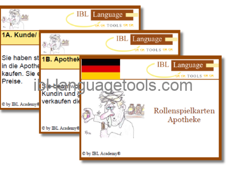 Rollenspelkaarten - Apotheek - Duits