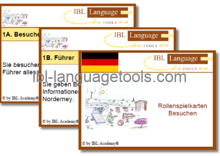 Rollenspelkaarten - Bezoeken - Duits