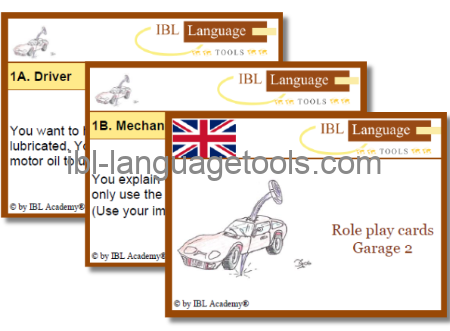 Rollenspelkaarten - Garage 2 - Engels
