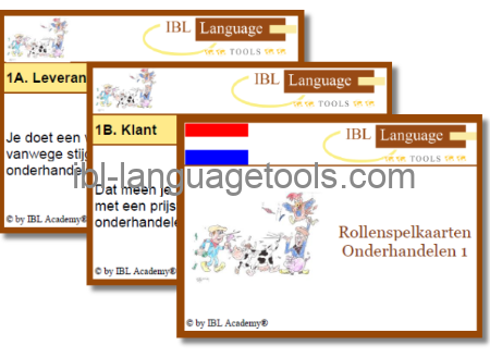 Rollenspelkaarten - Onderhandelen 1 - Nederlands