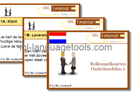 Rollenspelkaarten - Onderhandelen 2 - Nederlands