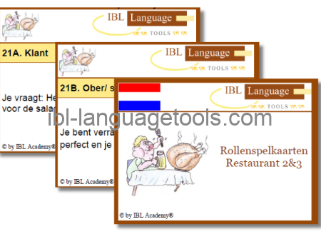 Rollenspelkaarten - Restaurant 2 & 3 - Nederlands