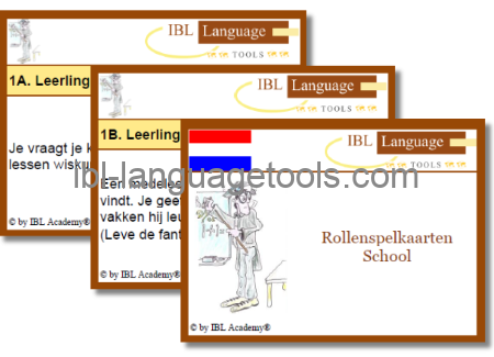 Rollenspelkaarten - School - Nederlands