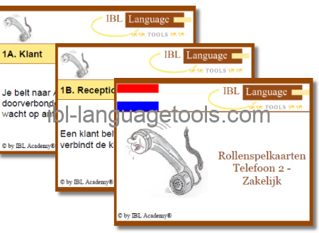 Rollenspelkaarten - Telefoon 2 - Zakelijk - Nederlands