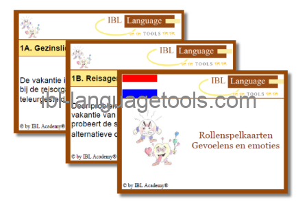 Rollenspelkaarten - Gevoelens en emoties - Nederlands
