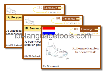 Rollenspelkaarten - Schoenenzaak - Nederlands